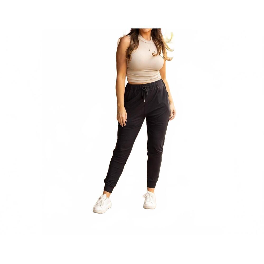 NEW JULIA ROSE reagan jogger pant in black
